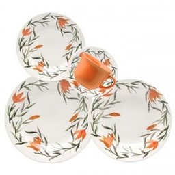 Aparelho de Jantar 30 Peças Biona Donna Lírios Oxford AM30-5410 - 1