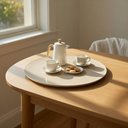 Ver imagem 4 de Prato Giratório de Vidro 60cm Grande Mesa de Jantar Centro de Mesa