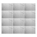 Ver imagem 1 de Jogo 12 Lugar Americano Retangular Mesa Pvc Antiderrapante Flex Cinza 45x30cm Lyor