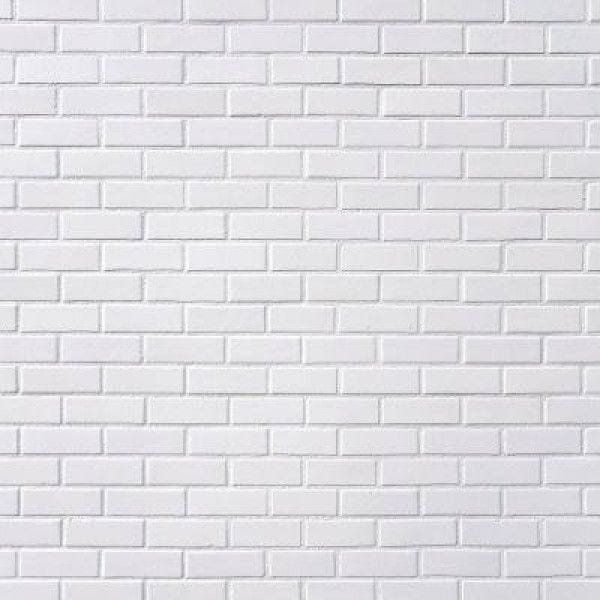 Papel de Parede Adesivo Tijolo A Vista Branco Dpda-129-Br - Rolo - 10M x 59cm (5,9M²) - 1