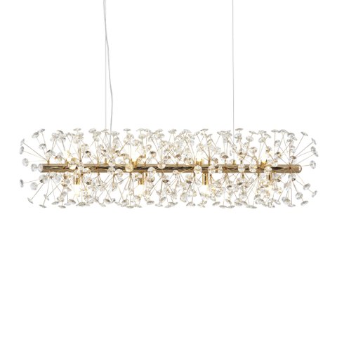 Lustre Pendente Astraled Buna Pt-1045 Dourado Brilho G9 Bivolt Dourado Pt-1045