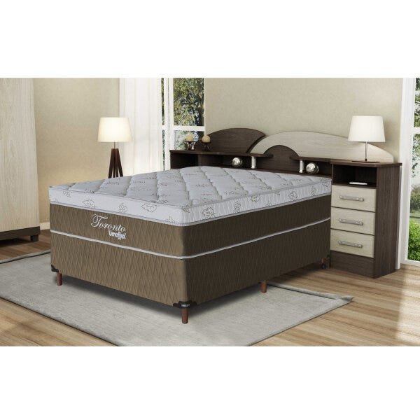 Cama Box Casal 63x138x188cm Toronto Umaflex - 2