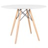 KIT - Mesa Eames 100 cm + 4 cadeiras Eames DSW - Branco NEW - 2