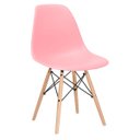 Ver imagem 5 de KIT - Mesa Eames 100 cm branco + 4 cadeiras Eames Eiffel DSW rosa
