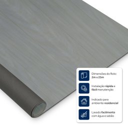 Piso Vinílico 0,7mm Rolo 2m X 25m Pv0056 Dubai Kapazi - 3