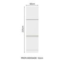 Ver imagem 3 de Paneleiro Armário de Cozinha 60 cm 3 Portas Branco Glamy Madesa