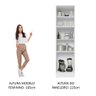 Paneleiro Armário de Cozinha 60 cm 3 Portas Branco Glamy Madesa - 6