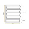 Vitro Basculante 100x100 Alumínio Branco Vidro Liso - 4