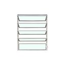 Ver imagem 1 de Vitro Basculante 100x100 Alumínio Branco Vidro Liso