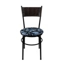 Ver imagem 3 de 2 Cadeiras Pretas para Cozinha Viena Marrom:Floral Preto