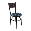 Ver imagem 4 de 2 Cadeiras Pretas para Cozinha Viena Marrom:Floral Preto