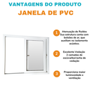 Ver imagem 6 de Janela Correr Pvc 100x120x8 Branca 2 Folhas