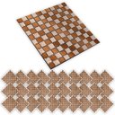 Ver imagem 1 de Pastilha De Vidro Kit 30 Uni Autocolante Parede Cozinha Banheiro Decorativa Facil Aplicacao Moderna