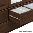 Ver imagem 6 de Armario Cristaleira Madeira Maciça 85 Cm 8932 Cafe Milani Store