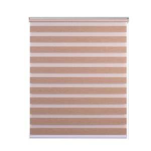 Persiana Rolo Zebra Standard 1,00 X 1,60 Double Vision Castor