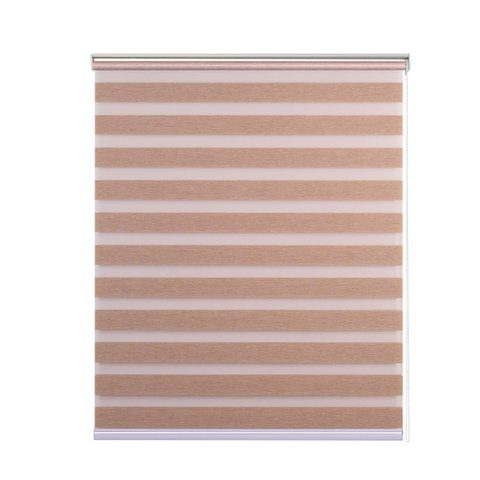 Persiana Rolo Zebra Standard 1,00 X 1,60 Double Vision Castor