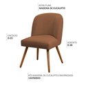 Ver imagem 5 de Kit 02 Cadeiras de Jantar Cléo Pés Palito Linho Terracota - Nexta Casa