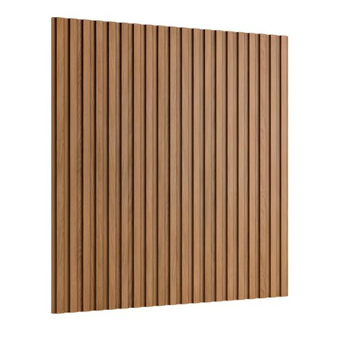 Painel Ripado Decorativo 240cm X 240cm em Madeira Mdf Cor:louro