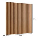 Ver imagem 2 de Painel Ripado Decorativo 240cm X 240cm em Madeira Mdf Cor:louro