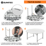Mesa Redonda Dobrável 152 Cm Duratec - 9