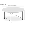 Mesa Redonda Dobrável 152 Cm Duratec - 6