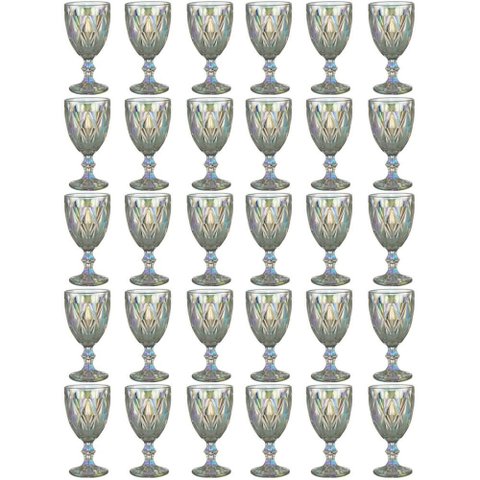 Kit 30 Taças de Vidro Furta Cor 325ml Diamond Lyor Drinks Re