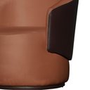 Ver imagem 4 de Poltrona Organica Recepção para Sala Aisha Corano Marrom e Veludo Terracota - Incasa Decor