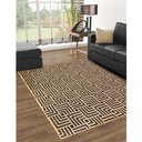 Ver imagem 1 de Tapete Sala Moderno Geometrico Tabuleiro 150x200 Cm Bege 72