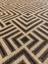 Ver imagem 2 de Tapete Sala Moderno Geometrico Tabuleiro 150x200 Cm Bege 72