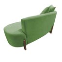 Ver imagem 6 de Namoradeira Sofá Feijão Luna 130cm Orgânica Bouclé Verde