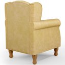 Ver imagem 7 de Poltrona Decorativa para Sala de Estar Yara P02 Couríssimo Fendi - Lyam Decor