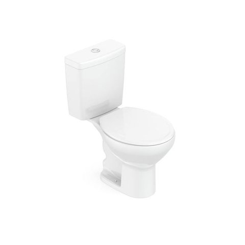 Kit de Bacia com Caixa, Assento Pp Eco e Itens de Instalação Flamingo Branco Roca Cód. 1117230011100