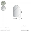 Ver imagem 4 de Cômoda 3 Gavetas Palha Espelho Superior 105cm 100% Mdf Tw57 Nature Dalla Costa