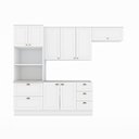 Ver imagem 2 de Cozinha Completa Americana 8 Portas 5 Gavetas Branco Hp - Henn