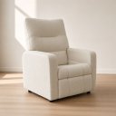 Ver imagem 4 de Poltrona do Papai Reclínavel Matrix Suede - Élpis Móveis - Bege
