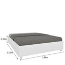Ver imagem 3 de Cama Box Casal Queen Monaco Tcil Móveis:branco