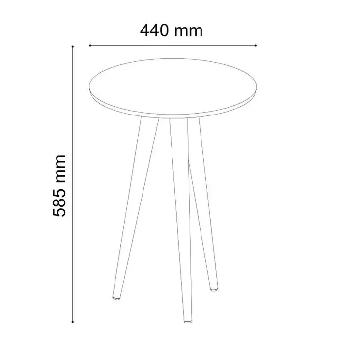 Ver imagem 4 de Conjunto 2 Mesas Slim Canto Cinamomo/marrom
