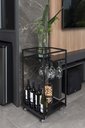 Ver imagem 2 de Carrinho para Bar, Piscina e Jardim Compacto Preto - Linha Frame