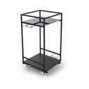 Ver imagem 1 de Carrinho para Bar, Piscina e Jardim Compacto Preto - Linha Frame