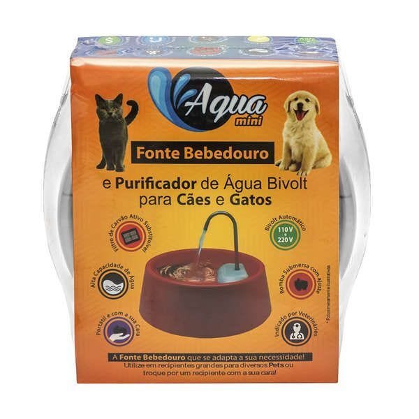 Fonte Bebedouro Elétrico para Cães e Gatos Amicus Aqua Mini Bivolt Branca - 2
