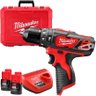 Kit Furadeira/parafusadeira de Impacto 3/8" Milwaukee 2408-259 com 2 Baterias 12v 2.0ah Carregador B - 2