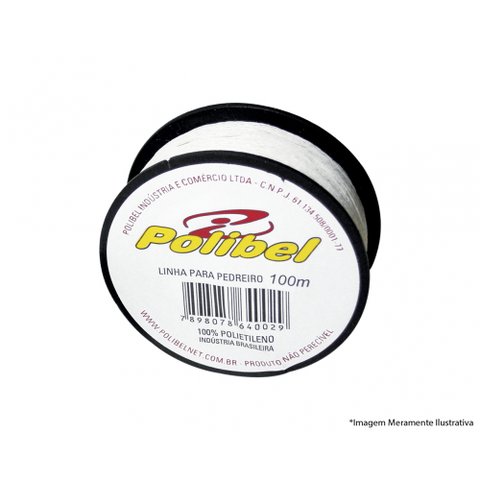 Linha Pedreiro Polibel Tranc 100m Polietileno C/12pcs