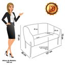 Ver imagem 6 de Namoradeira e 2 Poltronas Pé de Ferro Dourado Stella Sintético Pu D03 - D’Rossi