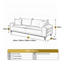 Ver imagem 3 de Sofá Orfeu 2,00m Linho Bege Claro
