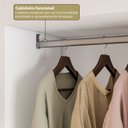 Ver imagem 5 de Guarda-Roupa Closet Modulado de Canto L sem Portas 4 Gavetas 4 Prateleiras Versatille Yescasa