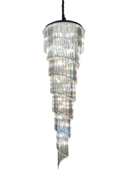 Lustre de Cristal Transparente 26 Lâmpadas AD - 2