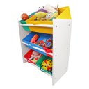 Ver imagem 3 de Organizador de Brinquedos Infantil Médio Montessoriano Multicolor
