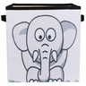Caixa Organizador de Brinquedo Infantil Colorida Estampada 28x30x28cm Estampa:elefante - 4