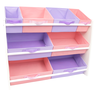 Organizador de Brinquedos Infantil Organibox Feminino Cor: Rosa e Lilas - 4