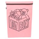 Ver imagem 1 de Cesto Porta Brinquedo, Caixa de Brinquedo - Rosa